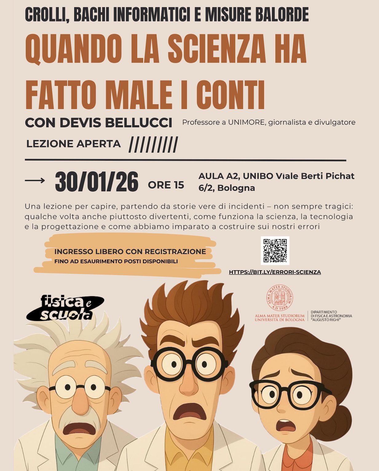 poster &quot;Quando la Scienza ha fatto male i conti&quot;