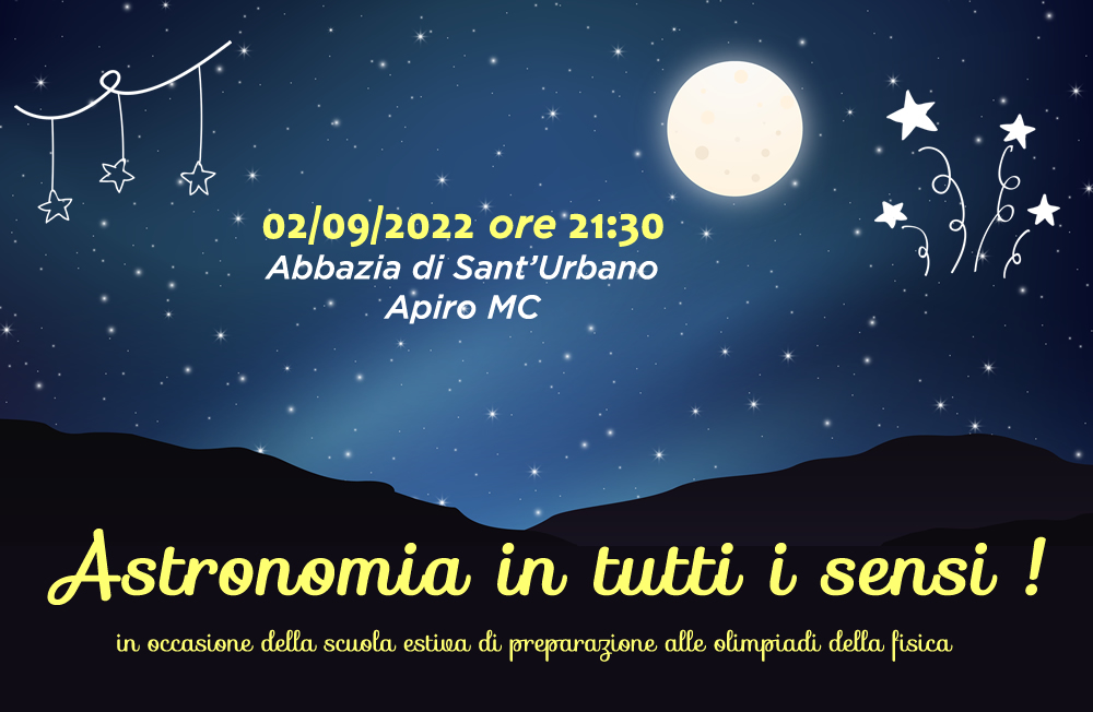 poster astronomia in tutti i sensi